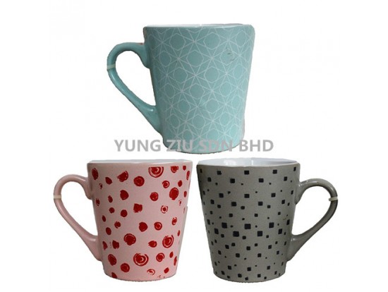 V-SHAPED SMALL CERAMIC CUP 8*8.5CM 